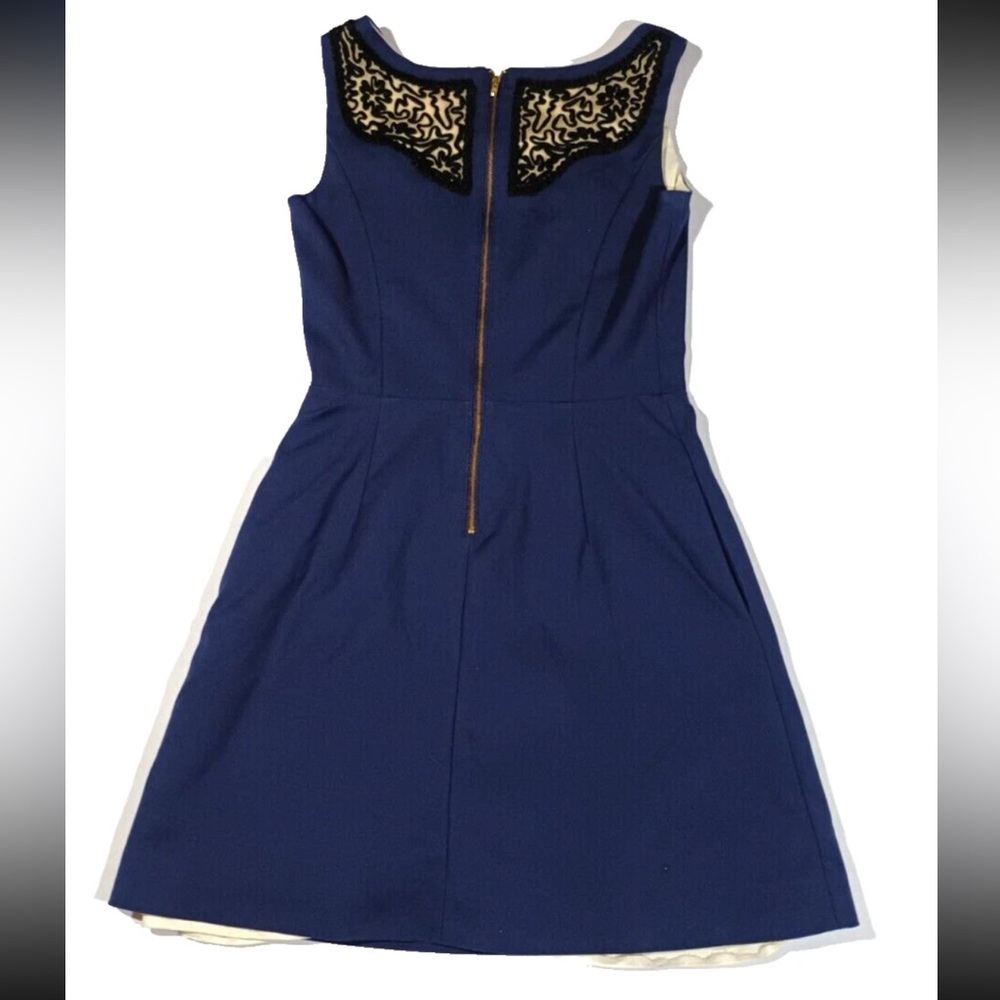 Lilly Pulitzer Navy Embroidered Dress Size 0 Classic Resort Chic - Picture 9 of 12
